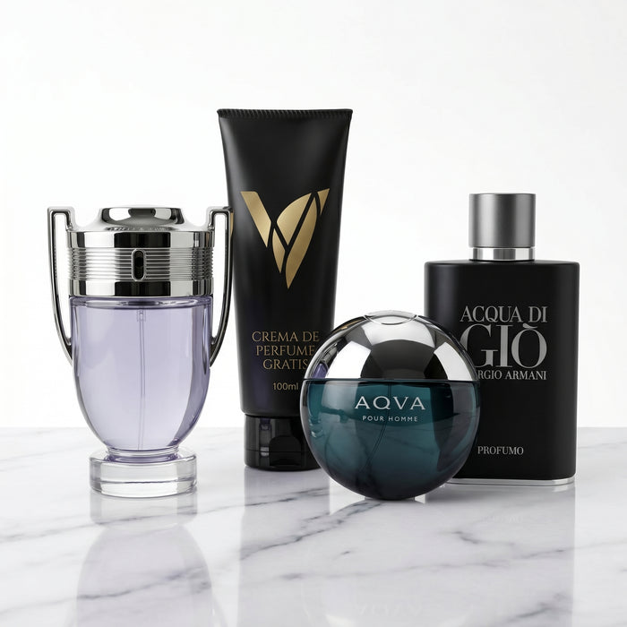 Frescura Acuática: Bvlgari Aqva + Acqua di Gio Profumo + Invictus