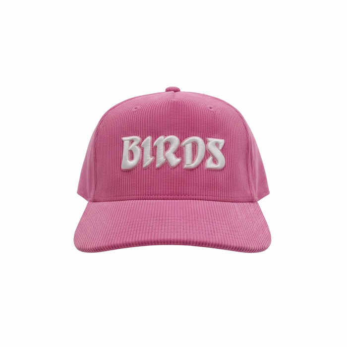 Fuschia Rose BIRDS Corduroy Hat