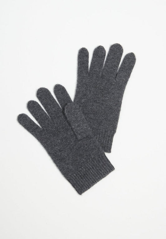 Gants en cachemire 4 fils gris anthracite