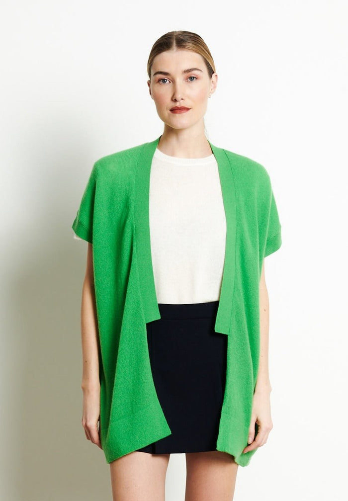RIA 4 Kimono en cachemire vert pomme