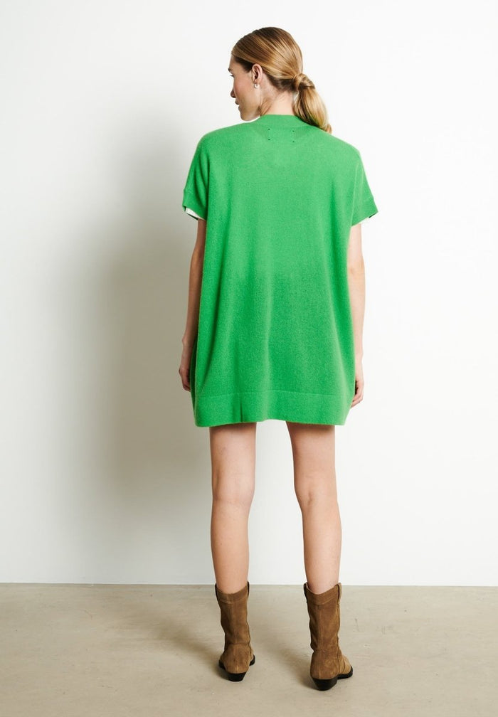 RIA 4 Kimono en cachemire vert pomme