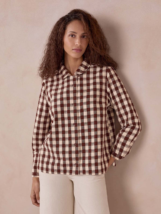 Gingham Button Through Shirt