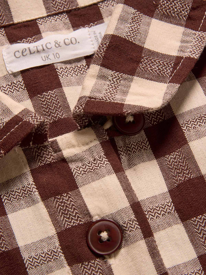 Gingham Button Through Shirt
