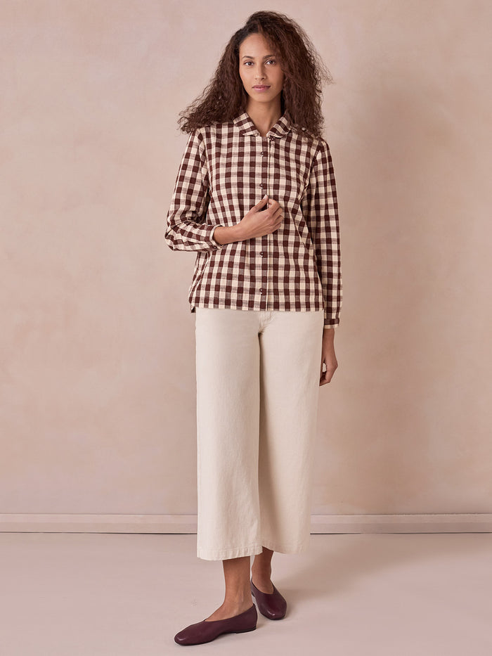 Gingham Button Through Shirt