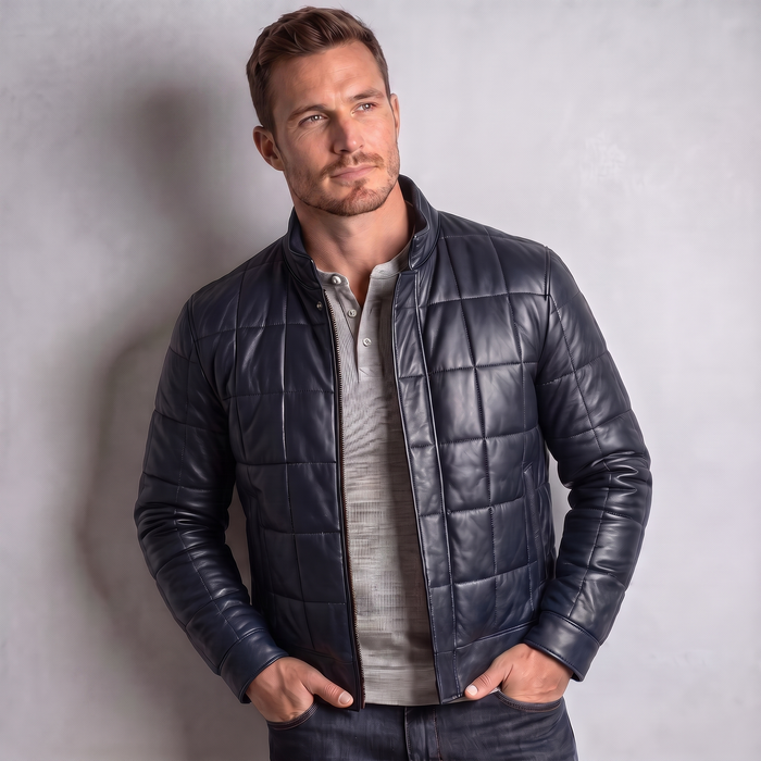 XS / Blue / Leather