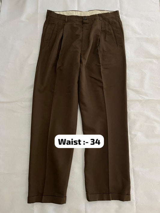 Haggar Formal Trousers | Double pleated | Everyday Wear Pants | Smart Casual Style | Men Women | Online Shopping