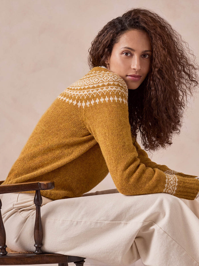 Harley of Scotland Highlands Two-Toned Crew Neck Jumper