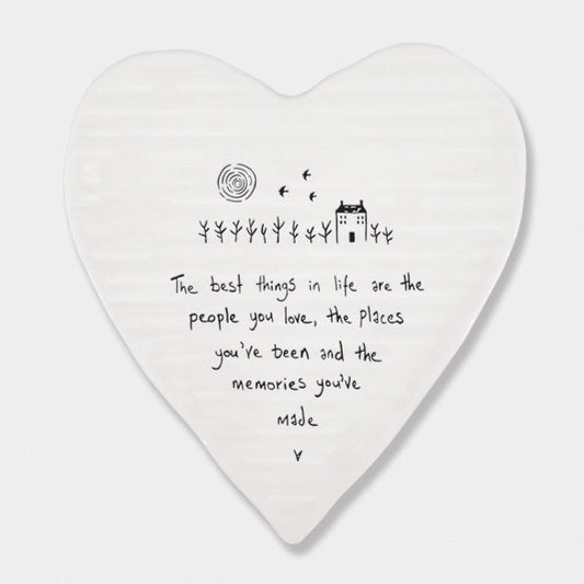 Heart coaster Best things are people you love