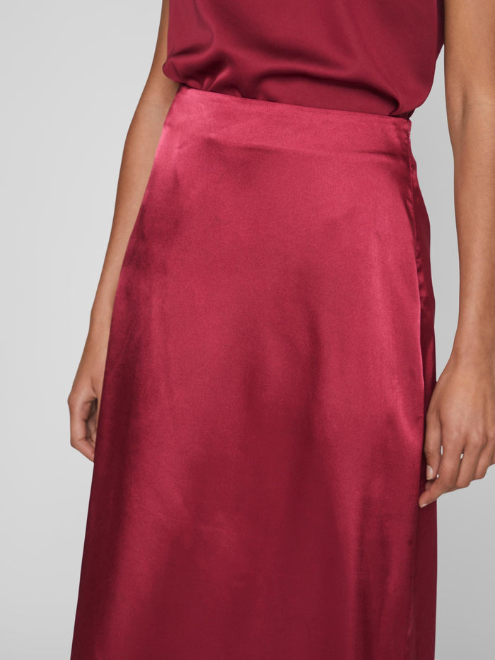 HIMA HIGH WAISTED SKIRT (BEET RED)