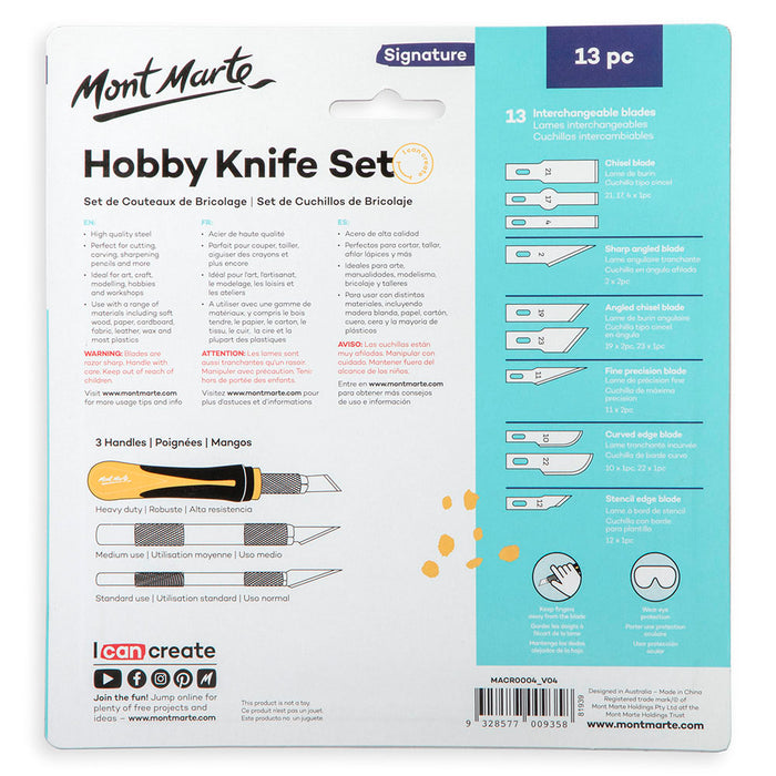 Hobby Knife Set Signature 13pc