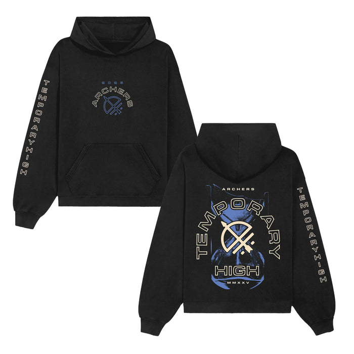archers Hourglass - Black Pullover front and back