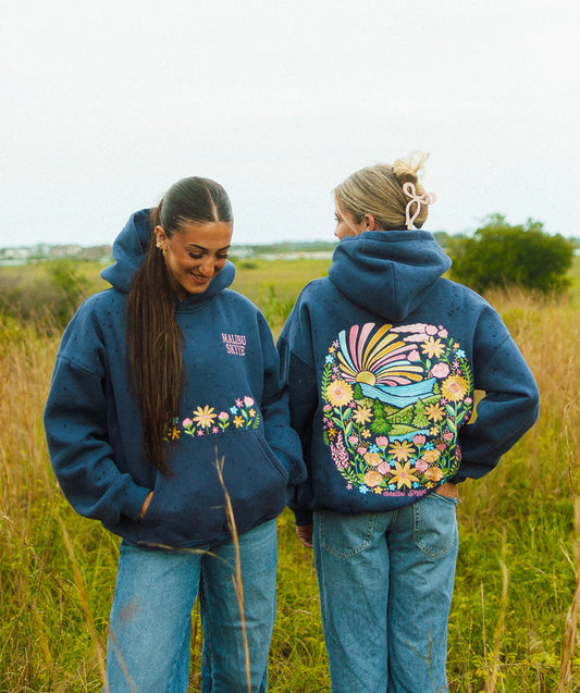 "In Bloom" Hoodie - Navy