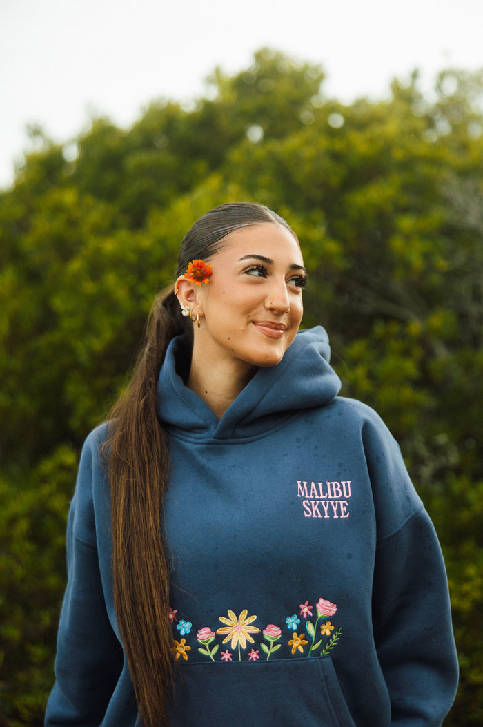 "In Bloom" Hoodie - Navy