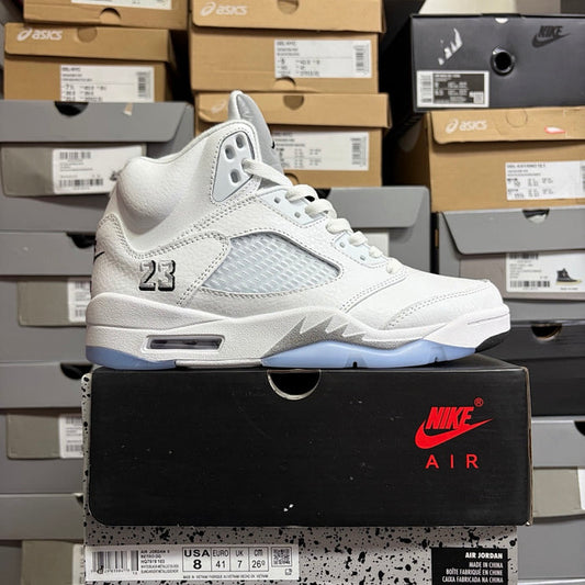 Jordan 5 Retro Air Og White Metallic Basketball