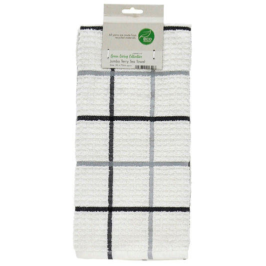 Jumbo Terry Tea Towel Eco Friendly Recycled Materials 70cm