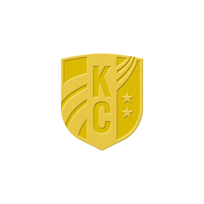 KC Current Enamel Gold Crest Lapel Pin