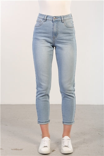 KEILE MOM JEANS REGULAR LEG (LIGHT BLUE)