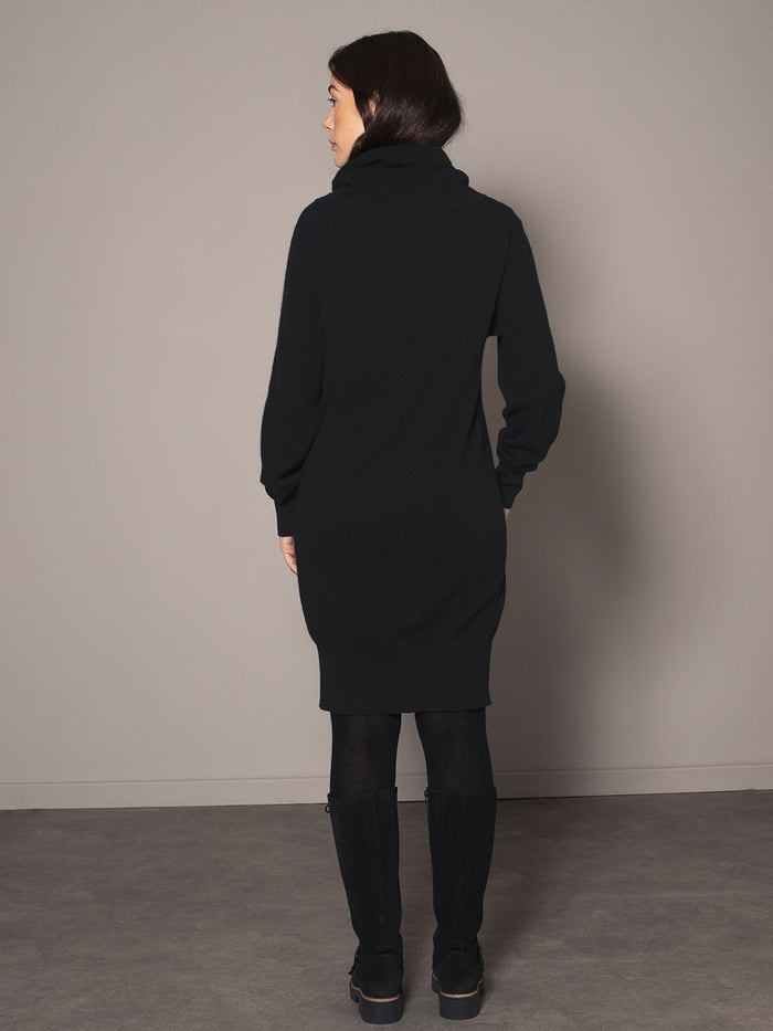 Lambswool Slouch Cowl Neck Dress