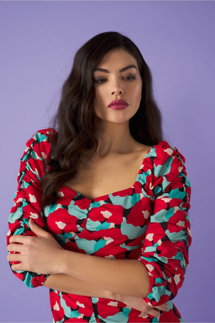 LANOS DRESS (RED)