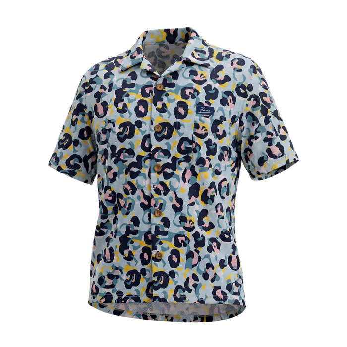 Leopardo blue cycling shirt