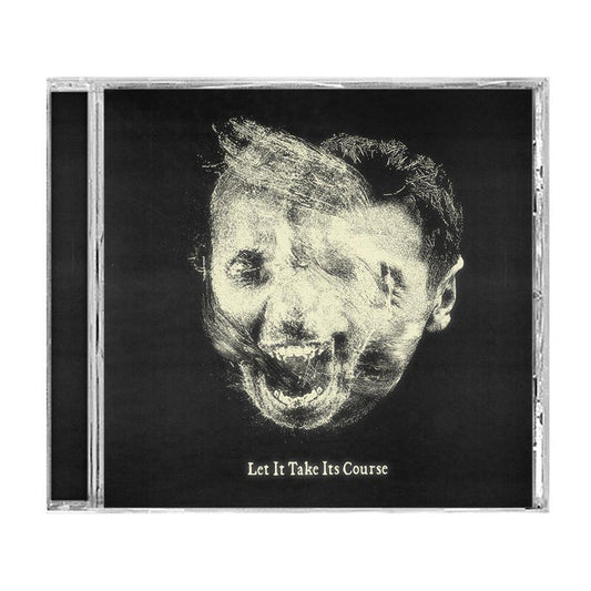 A CD case from Orthodox featuring a cover with a distorted, ghostly face merging with another on black. Let It Take Its Course appears at the bottom, reflecting themes of remorse in the tracklist.