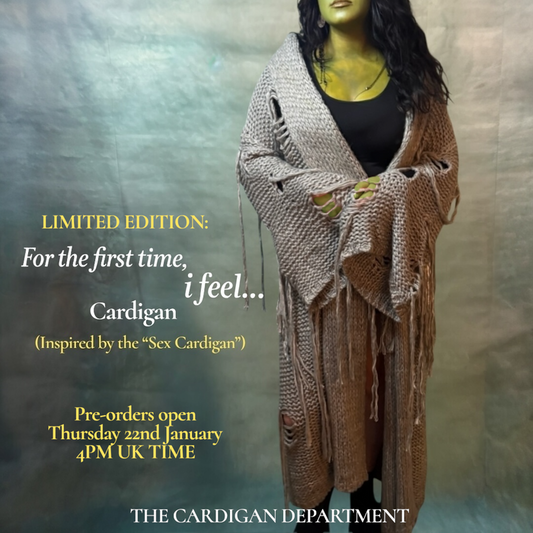 LIMITED EDITION: For the first time i feel…Cardigan (Inspired by the viral “s*x cardigan”)