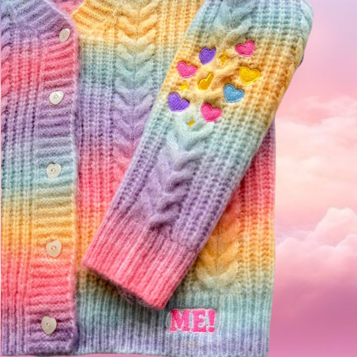 LIMITED EDITION: ME Rainbow Gradient Cardigan