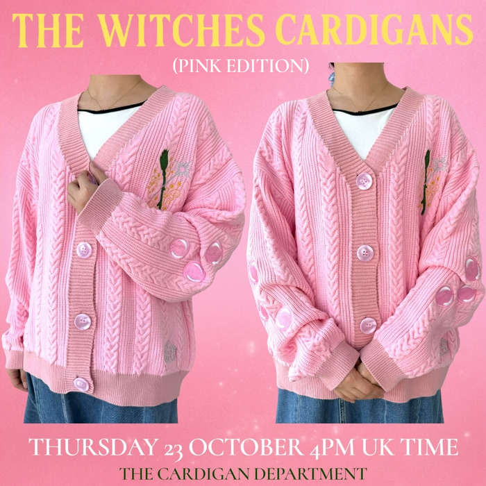 LIMITED EDITON: THE WITCHES CARDIGAN: Pink Edition 🩷