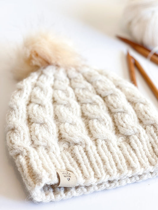 Love Me Some Squishy Cable Beanie