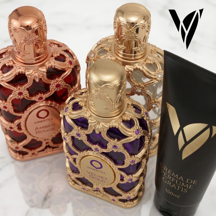 Lujo del Desierto: Amber Rouge + Royal Amber + Velvet Gold Orientica