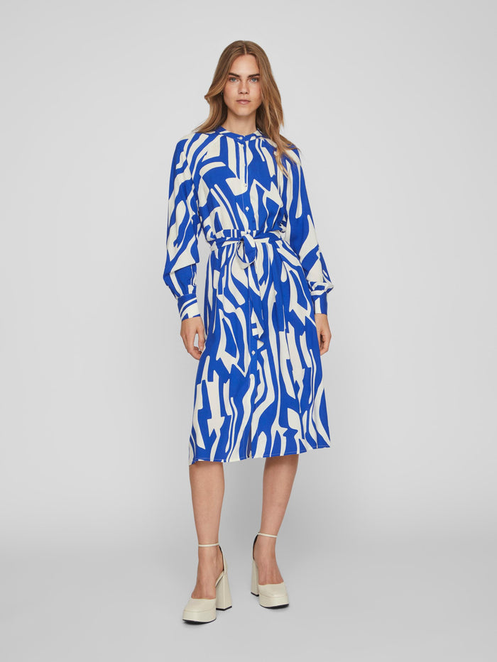 LUPA L/S DRESS(BLUE/WHITE)