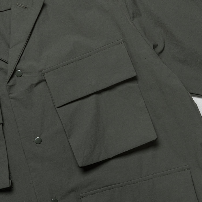 Mads Travel Light Overshirt - Black Olive