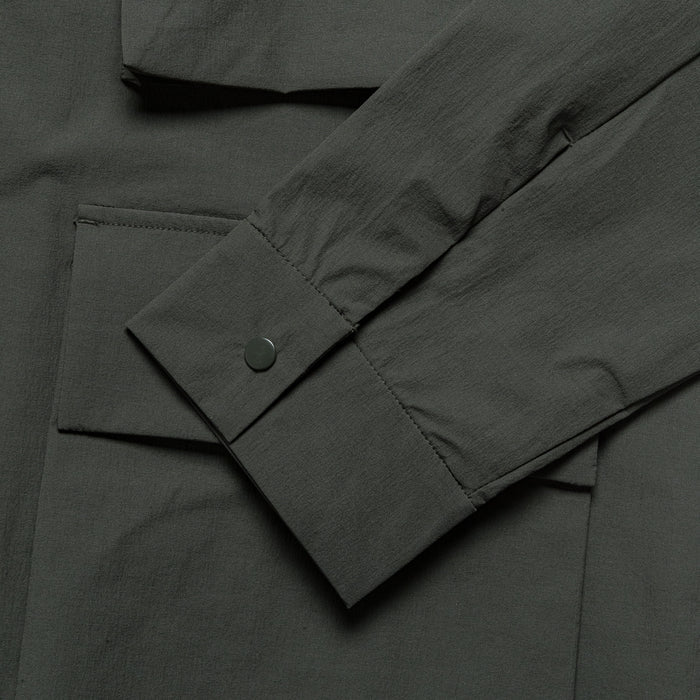 Mads Travel Light Overshirt - Black Olive