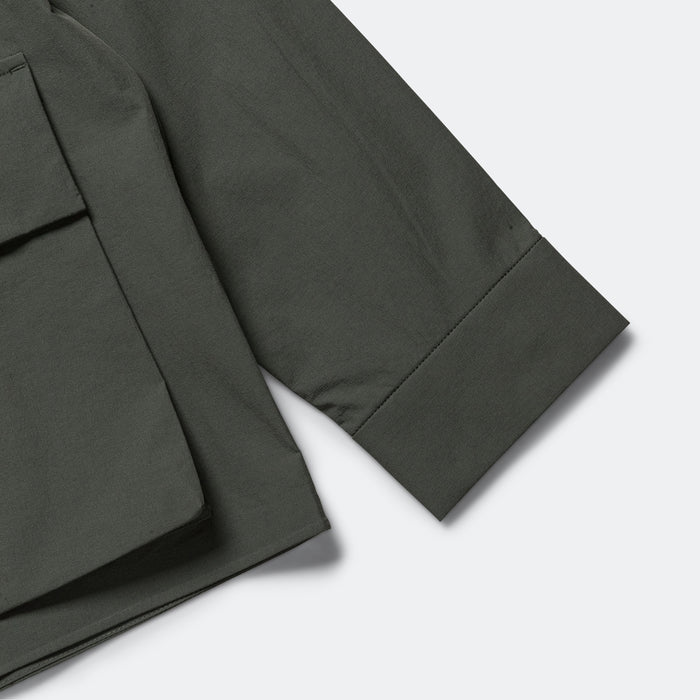 Mads Travel Light Overshirt - Black Olive