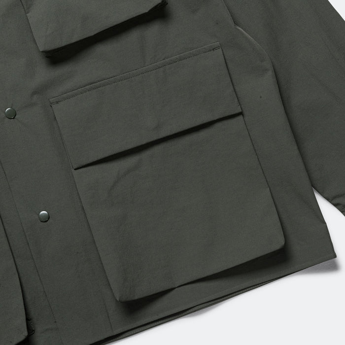 Mads Travel Light Overshirt - Black Olive