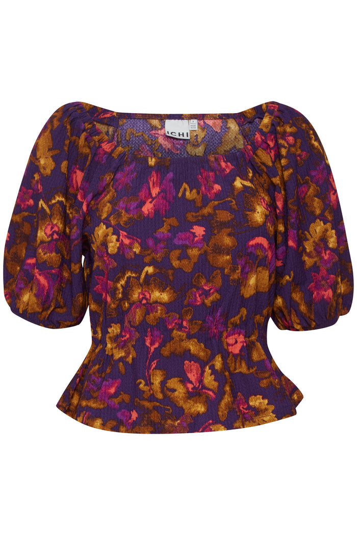 MAISE TOP (PURPLE MULTI FLOWER)