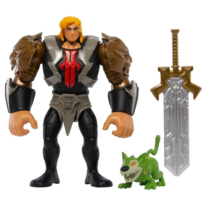 He-Man action figure with sword and  green kitty accessory