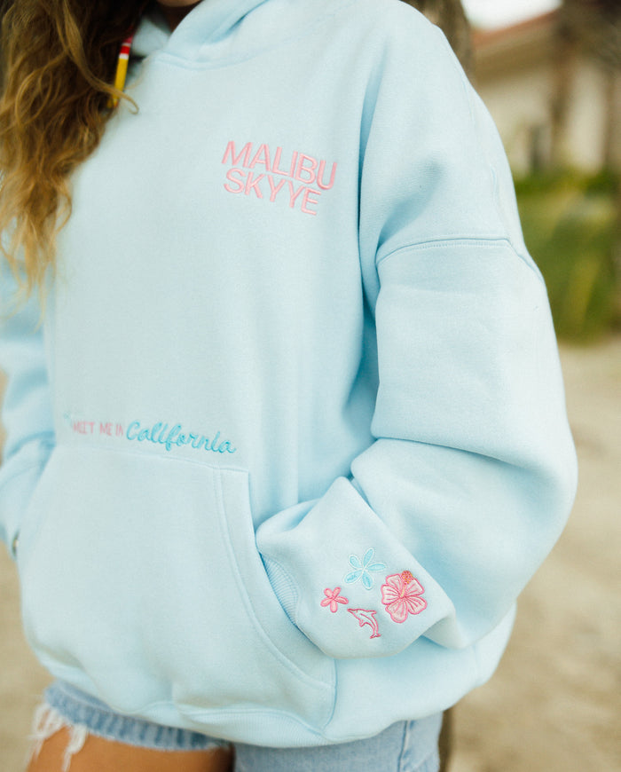 "Meet me in California" Hoodie - Blue