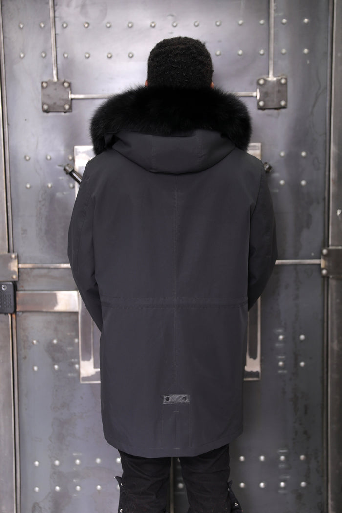 Men's 3-in-1 Technical Parka with Removable Black Fox Vest