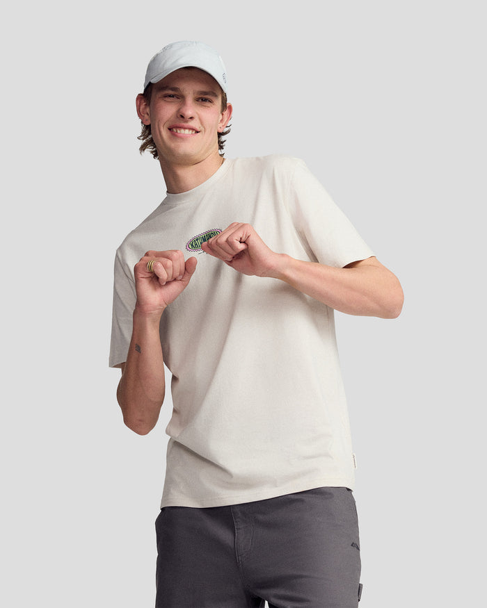 Men’s Retro Badge Organic Cotton T-Shirt - Shroom