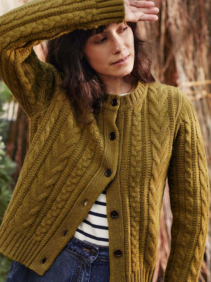 Merino Cable Cardigan