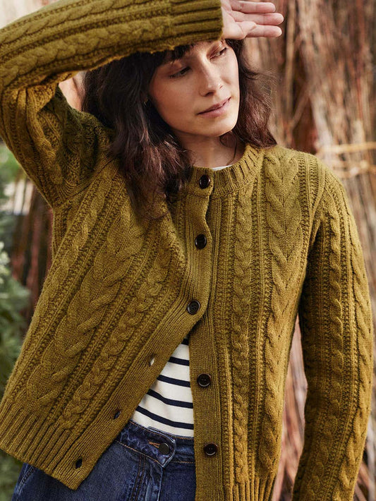 Merino Cable Cardigan