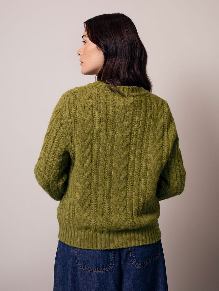 Merino Cable Cardigan