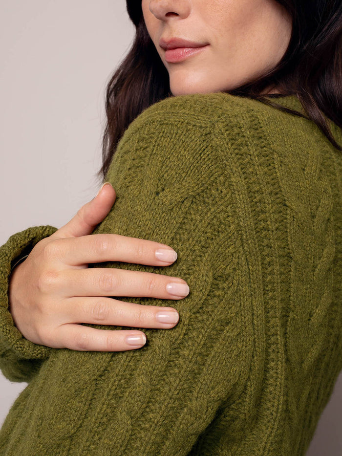 Merino Cable Cardigan