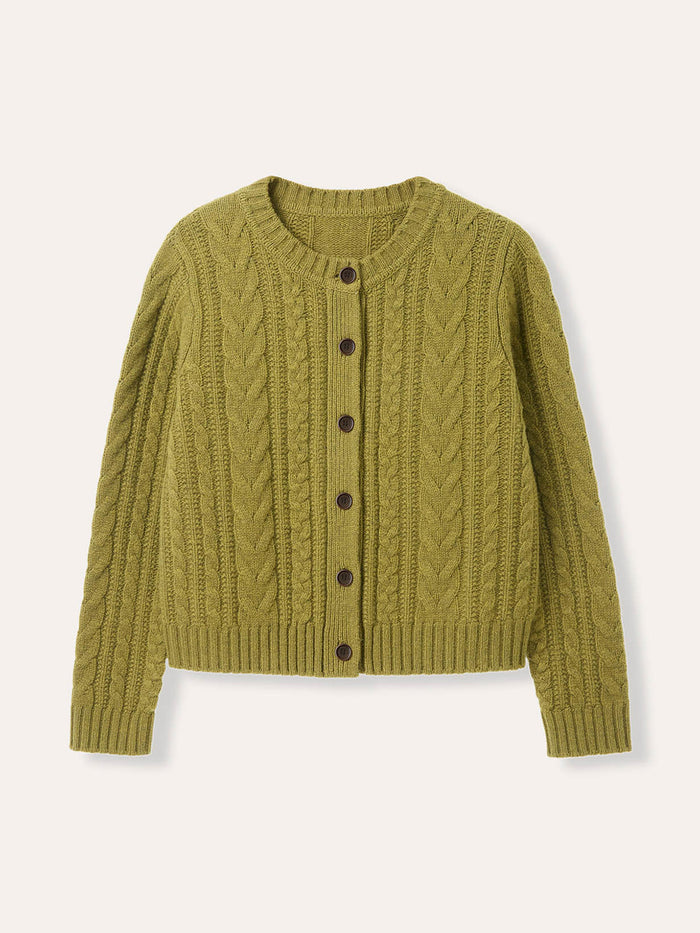 Merino Cable Cardigan