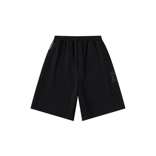 MERTRA Split Panel Shorts Black