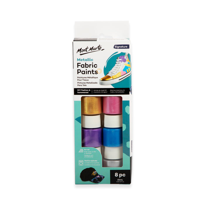 Metallic Fabric Paint Set Signature 8pc x 20ml