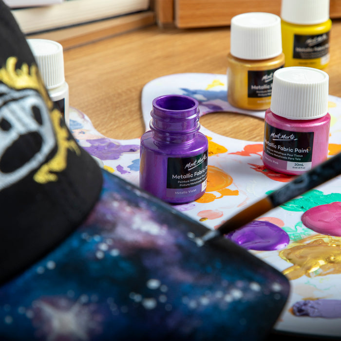 Metallic Fabric Paint Set Signature 8pc x 20ml