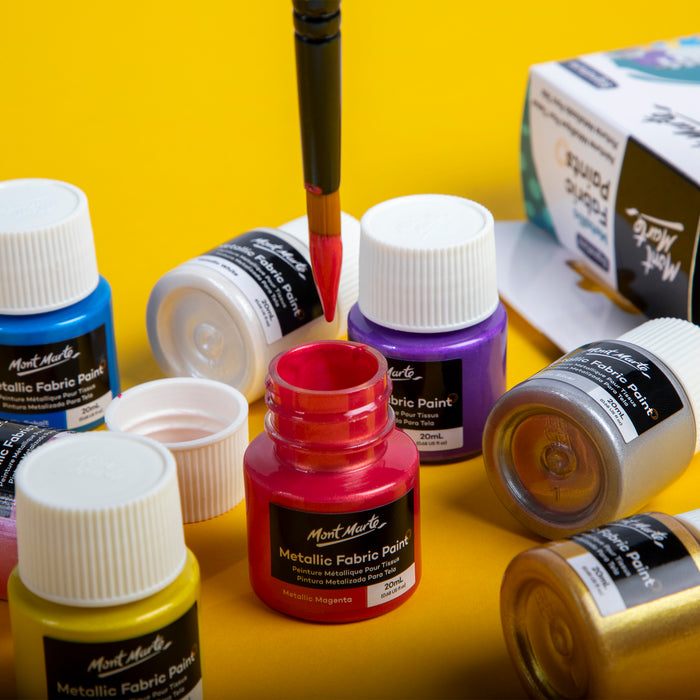 Metallic Fabric Paint Set Signature 8pc x 20ml