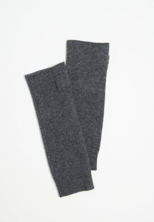 Mitaines en cachemire gris anthracite